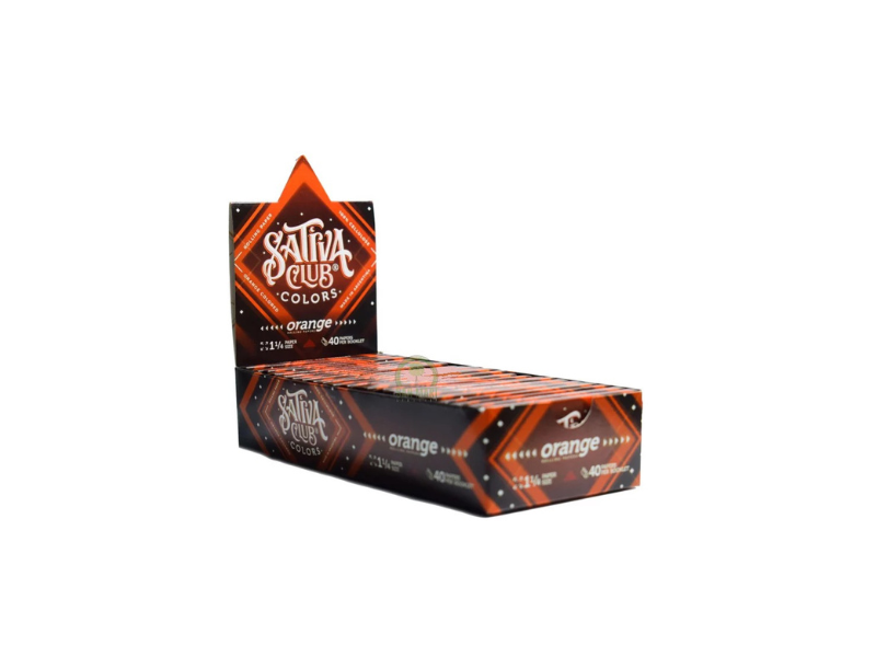 Sativa Club Celulosa Regular Color Naranja x22 Unidades 